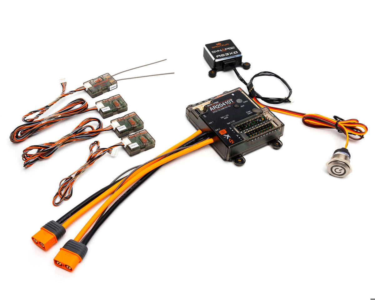 SPMAR20410TS Spektrum AR20410T 20-Channel PowerSafe Receiver with Synapse AS3X and SAFE Stabilization Module Spektrum