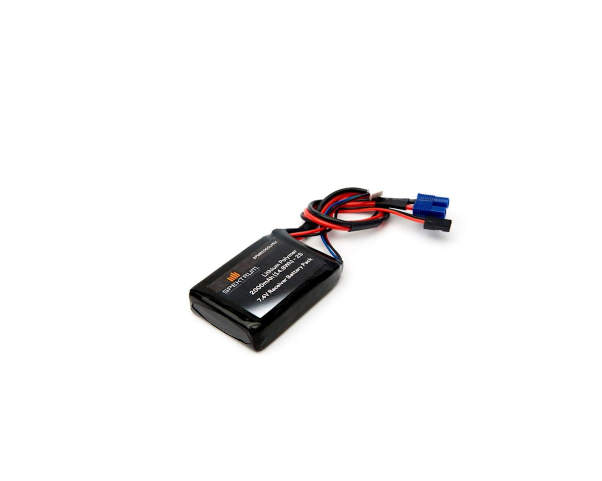 SPMB2000LPRX Spektrum 2000mah 2S 7.4v LiPo Receiver Battery Spektrum