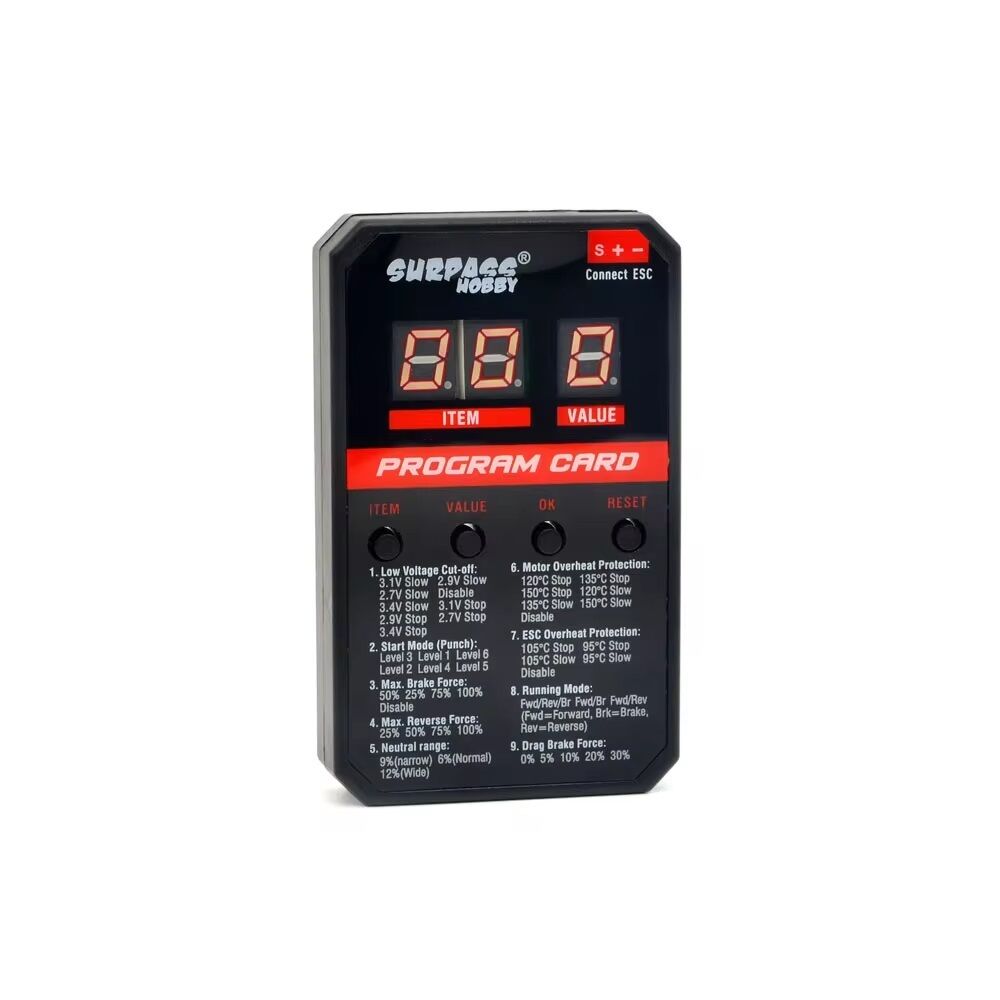 Surpass Rocket RC V2 LED Program Card SUR-100010-14