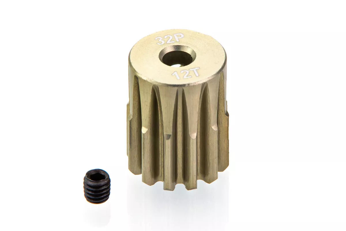 SUR-4001-01 Surpass 12T 32DP pinion gear 7075 Aluminum 3.175mm bore For 1/10 cars Surpass Hobby