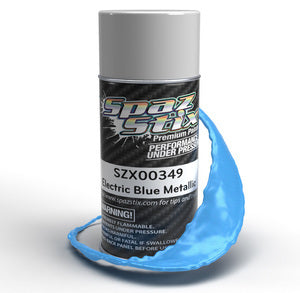 SZX00349 Electric Blue Metallic Aerosol Paint, 3.5oz Can SPAZ STIX