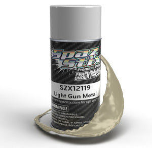 SZX12119 Light Gun Metal Aerosol Paint, 3.5oz Can SPAZ STIX