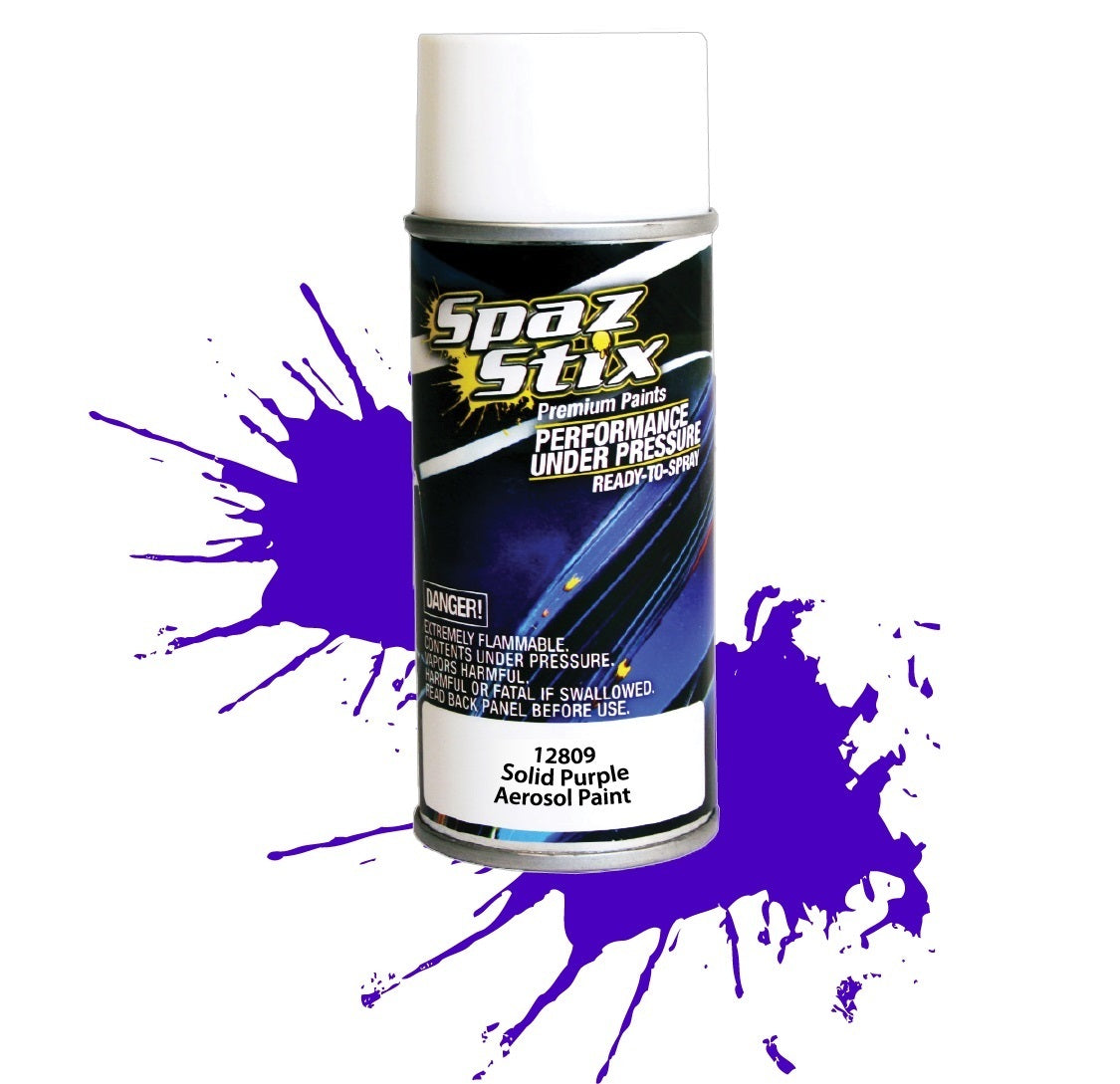 SZX12809 Solid Purple Aerosol Paint 3.5oz SPAZ STIX