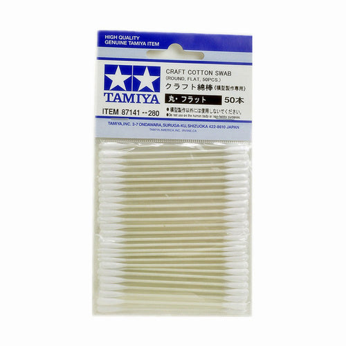 T87141 TAMIYA CRAFT COTTON SWAB (RDF*50) Tamiya