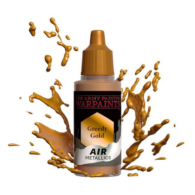 The Army Painter Warpaints Air: Greedy Gold - 18ml Acrylic Paint TAPAW1132