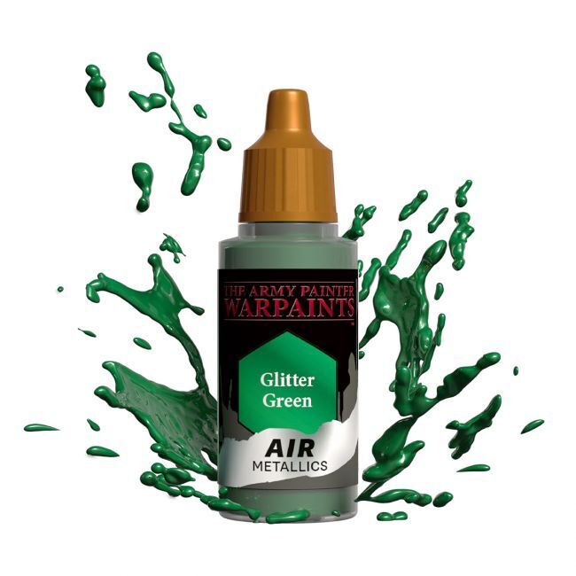 The Army Painter Warpaints Air: Glitter Green - 18ml Acrylic Paint TAPAW1484