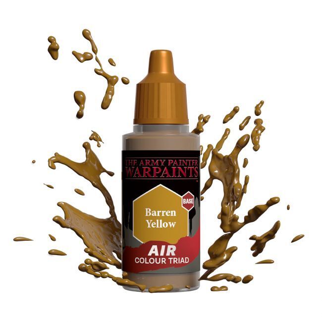 The Army Painter Warpaints Air: Barren Yellow - 18ml Acrylic Paint TAPAW3121