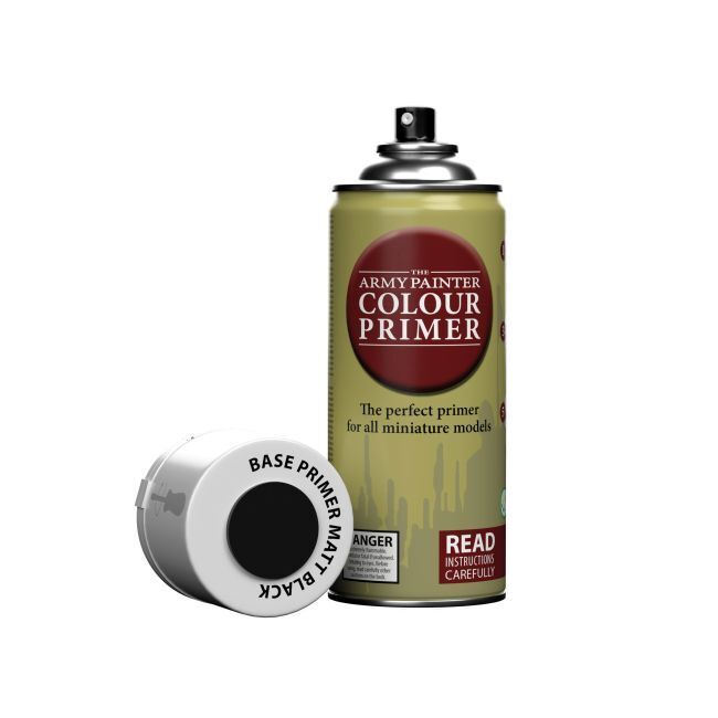 The Army Painter Base Primer - Matt Black - 400ml Spray Paint TAPCP3001
