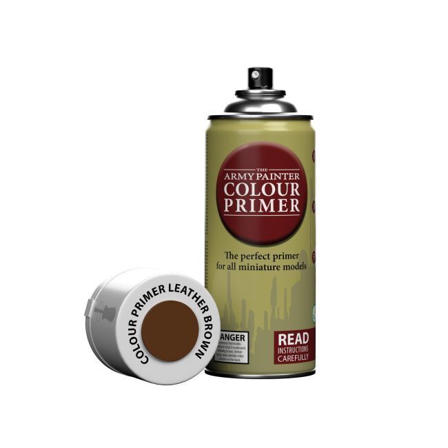 The Army Painter Colour Primer - Leather Brown - 400ml Spray Paint TAPCP3004
