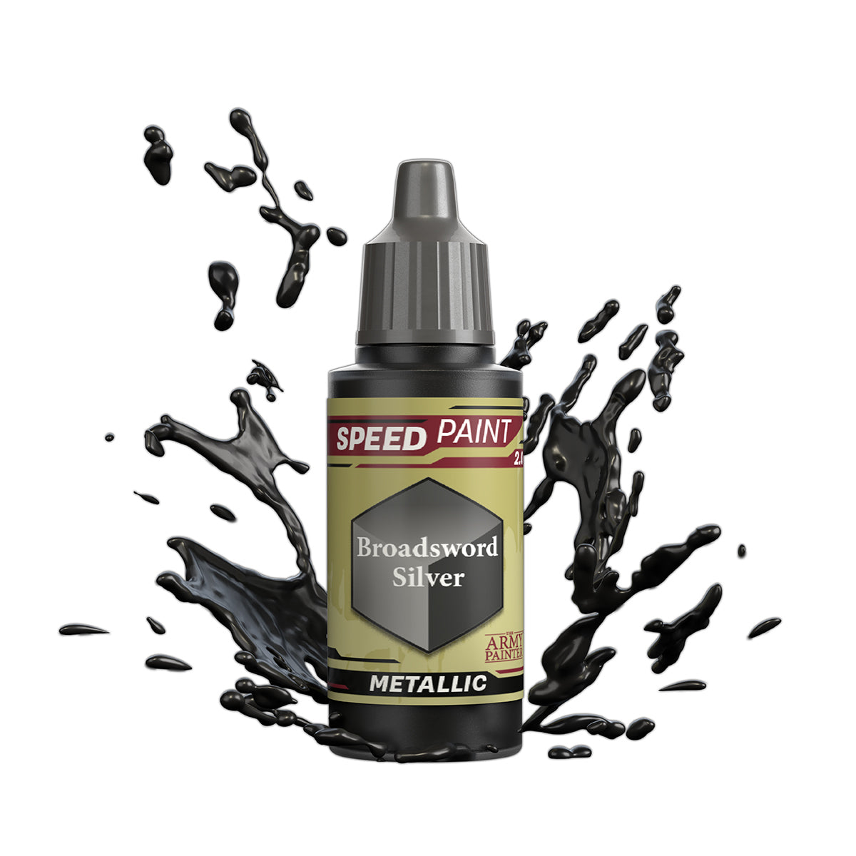 The Army Painter Speedpaint: Broadsword Silver - 18ml Acrylic Paint TAPWP2030