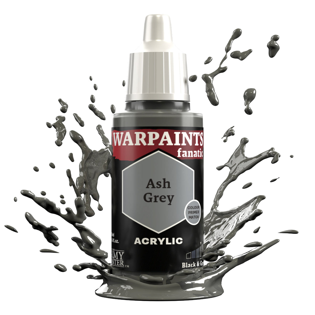 The Army Painter Warpaints Fanatic: Ash Grey - 18ml Acrylic Paint TAPWP3004