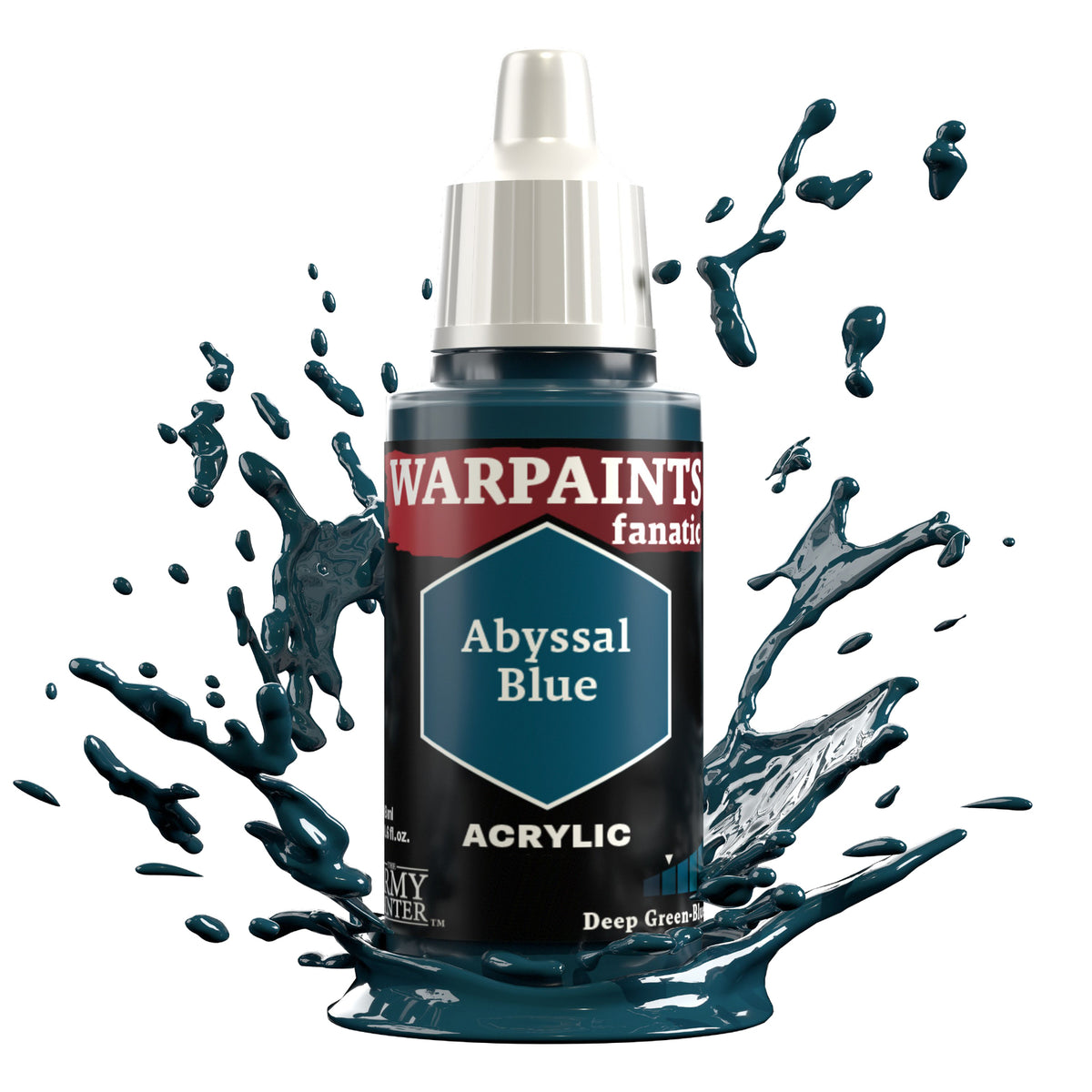 The Army Painter Warpaints Fanatic: Abyssal Blue - 18ml Acrylic Paint TAPWP3032