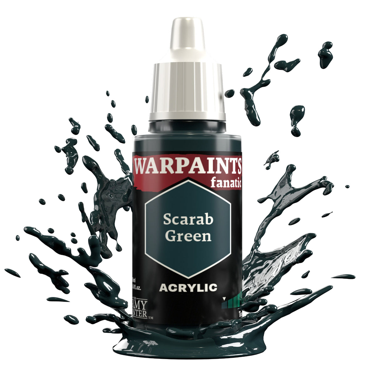 The Army Painter Warpaints Fanatic: Scarab Green - 18ml Acrylic Paint TAPWP3043
