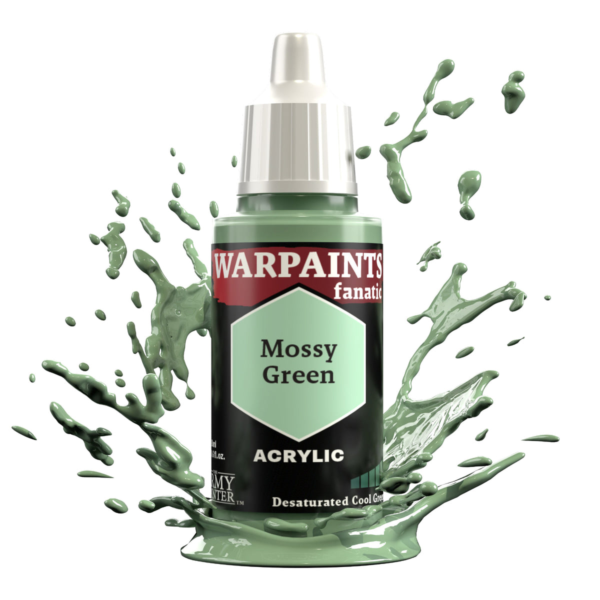 The Army Painter Warpaints Fanatic: Mossy Green - 18ml Acrylic Paint TAPWP3066