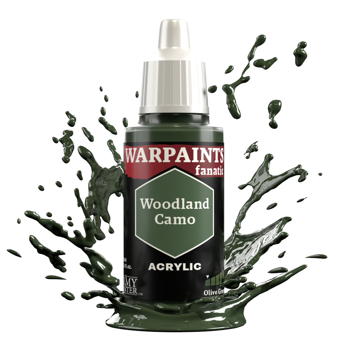 The Army Painter Warpaints Fanatic: Woodland Camo - 18ml Acrylic Paint TAPWP3067