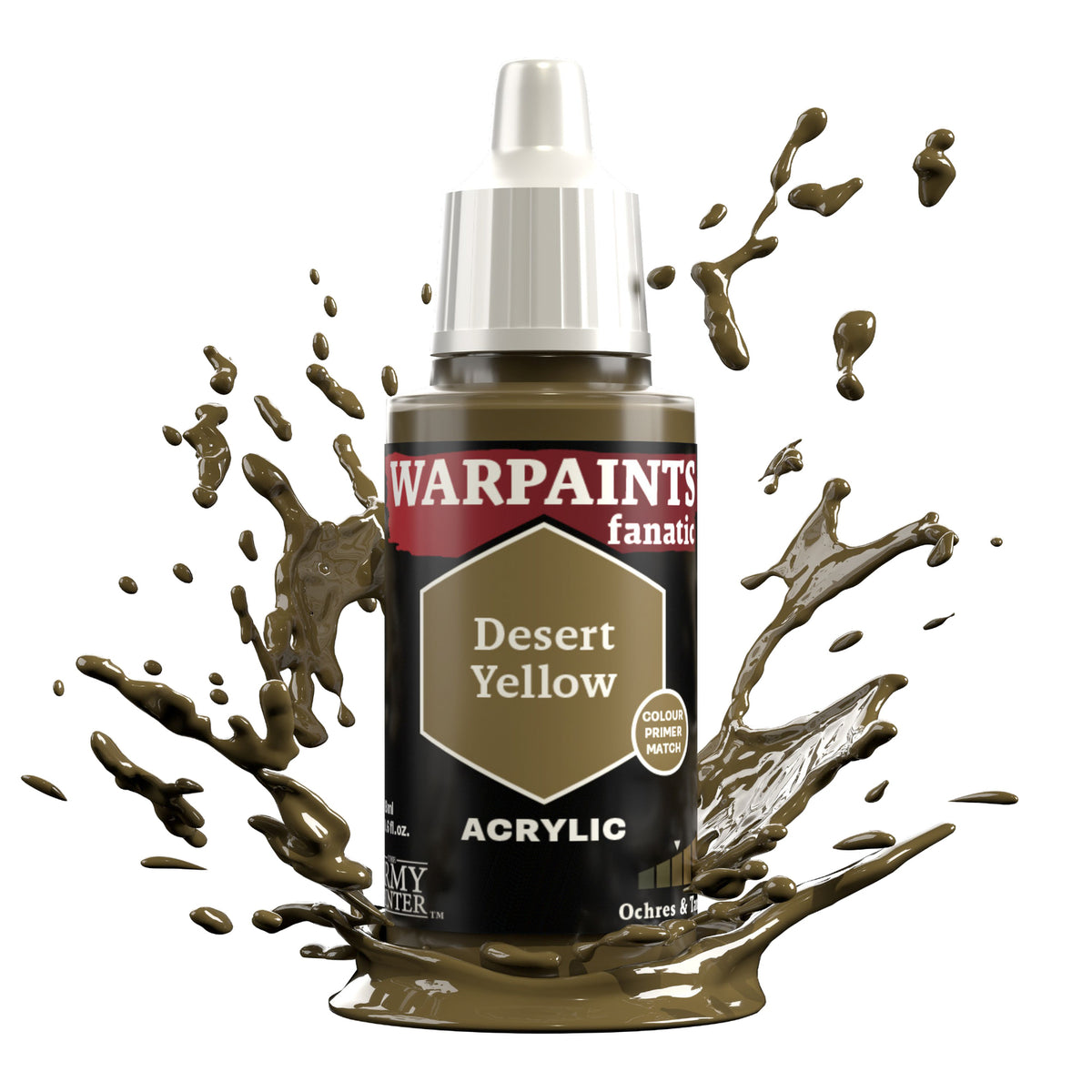 The Army Painter Warpaints Fanatic: Desert Yellow - 18ml Acrylic Paint TAPWP3081