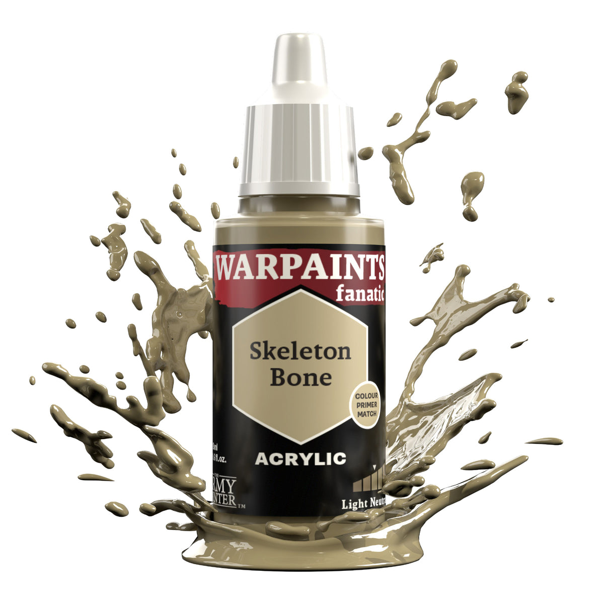 The Army Painter Warpaints Fanatic: Skeleton Bone - 18ml Acrylic Paint TAPWP3087