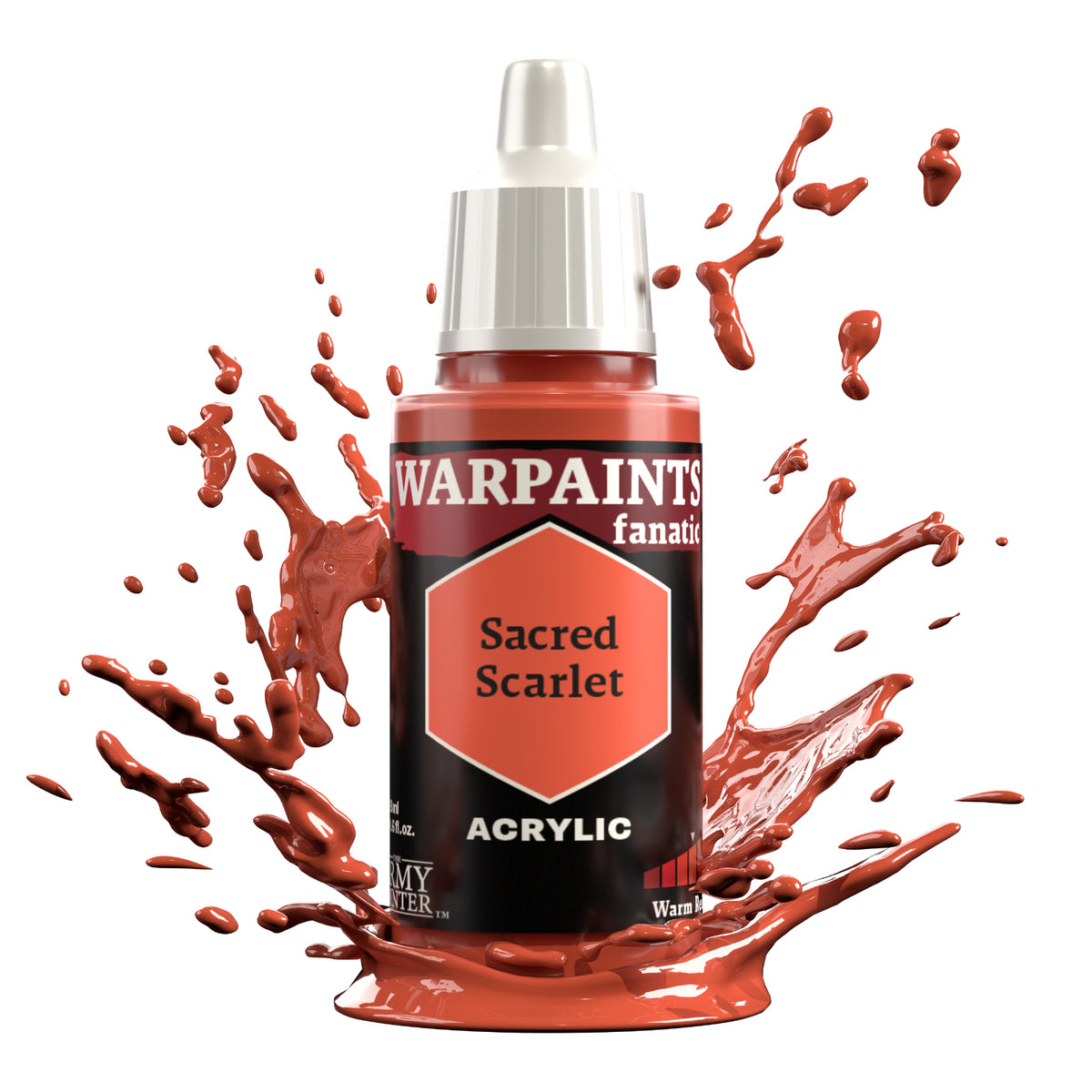 The Army Painter Warpaints Fanatic: Sacred Scarlet - 18ml Acrylic Paint TAPWP3106