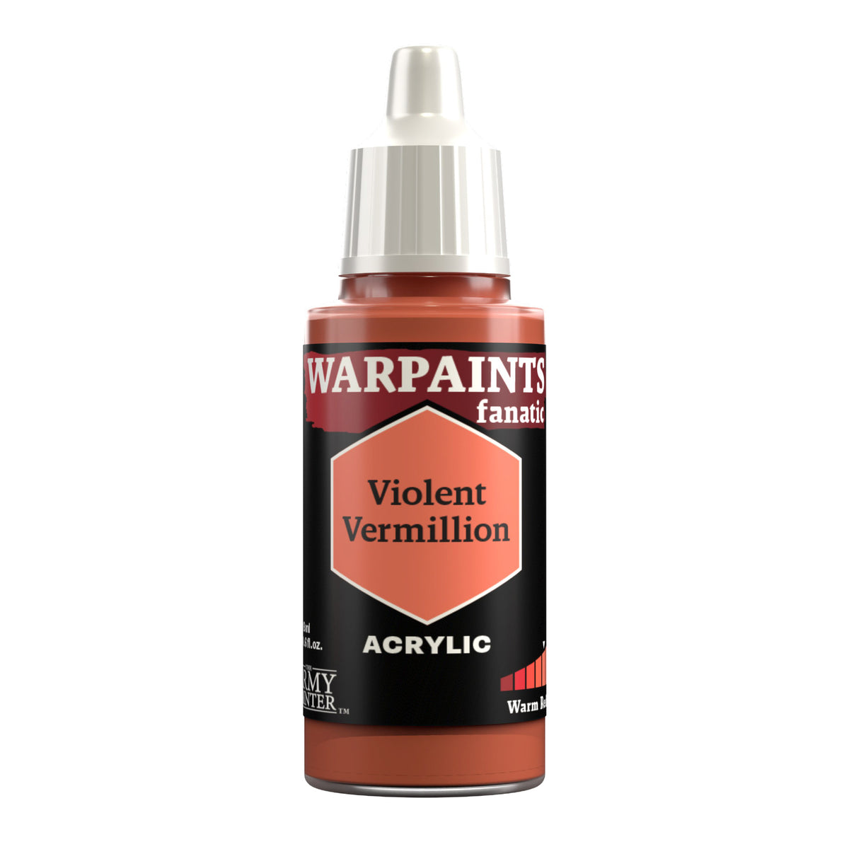 The Army Painter Warpaints Fanatic: Violent Vermilion - 18ml Acrylic Paint TAPWP3107
