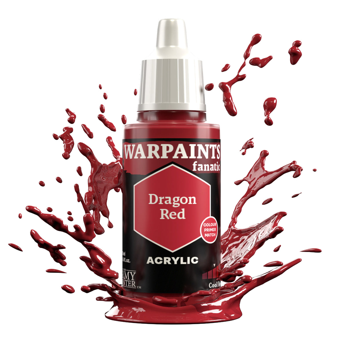 The Army Painter Warpaints Fanatic: Dragon Red - 18ml Acrylic Paint TAPWP3117