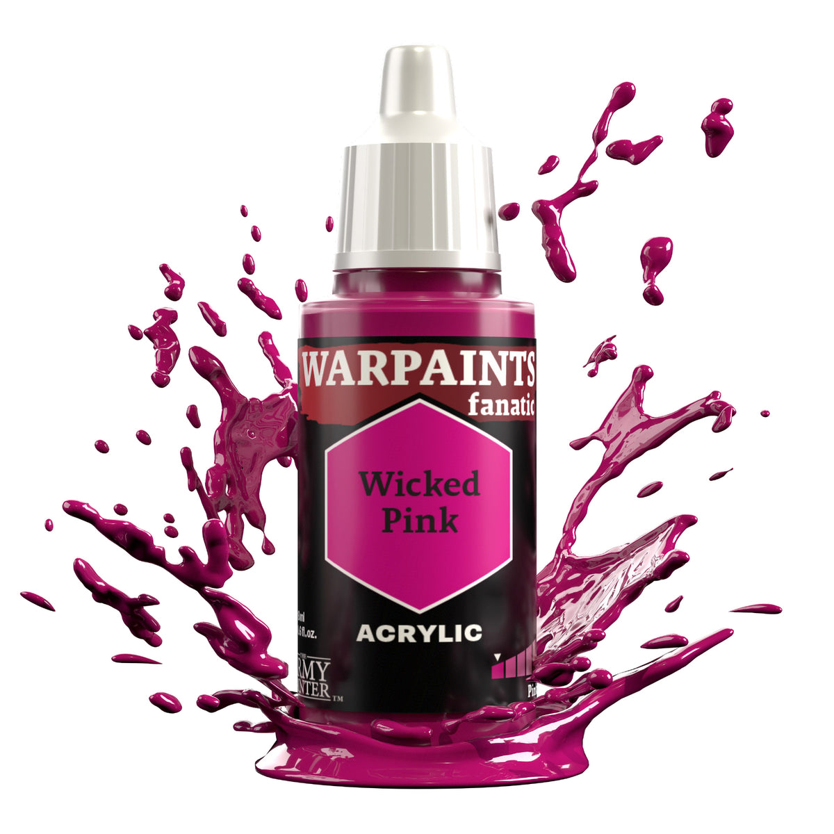 The Army Painter Warpaints Fanatic: Wicked Pink - 18ml Acrylic Paint TAPWP3121