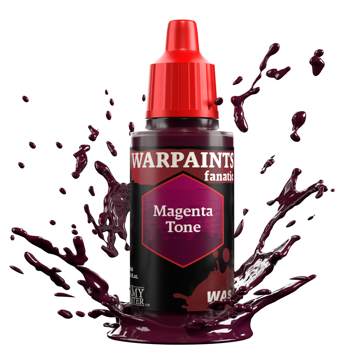 The Army Painter Warpaints Fanatic Wash: Magenta Tone - 18ml Acrylic Paint TAPWP3213