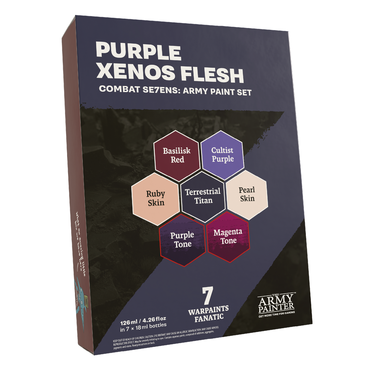 The Army Painter Combat Se7ens: Purple Xenos Flesh Acrylic Paint Set TAPWP8114