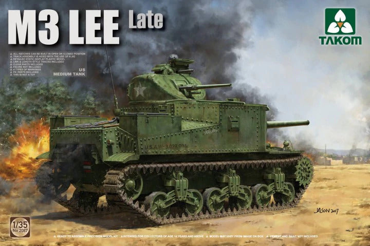 TK2087 Takom 1/35 US Medium Tank M3 Lee Late Plastic Model Kit Takom