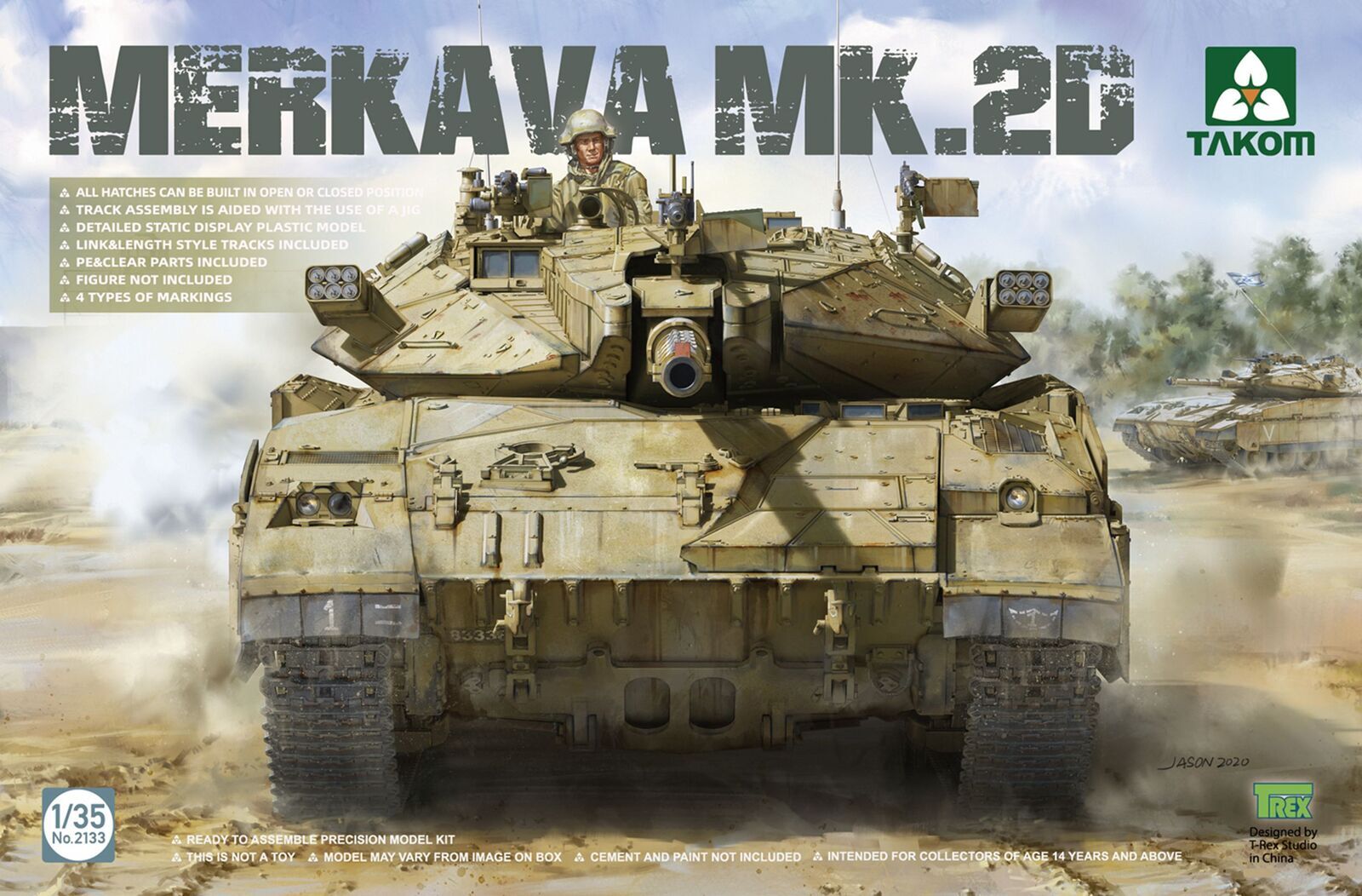 TK2133 Takom 1/35 Merkava MK.2D Plastic Model Kit Takom