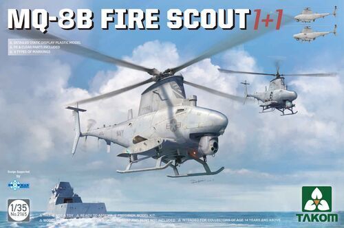 TK2165 Takom 1/35 MQ-8B Fire Scout 1+1 Plastic Model Kit Takom
