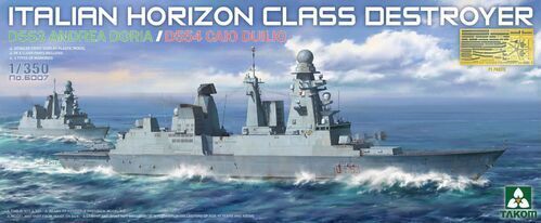 TK6007 Takom 1/350 Italian Horizon Class Destroyer D553 Andrew Doria / D554 Caio Duiluo Plastic Model Kit Takom