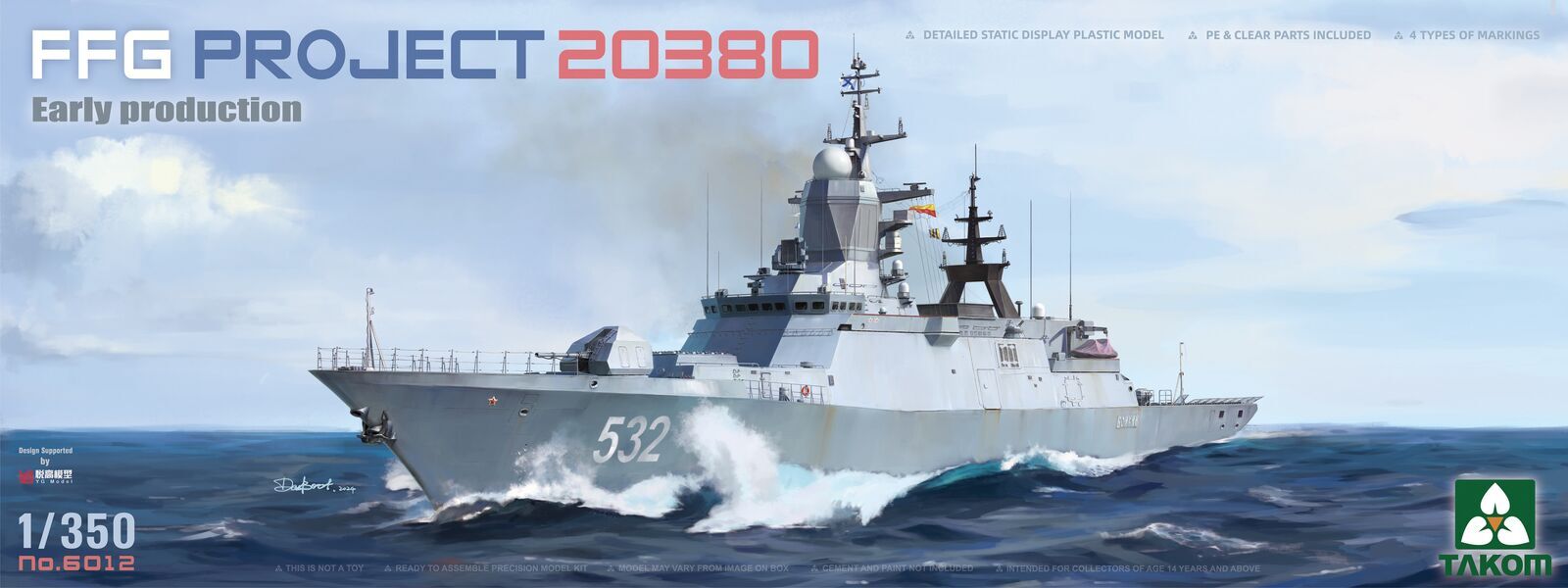 Takom 1/350 FFG Project 20380 Early Production Plastic Model Kit