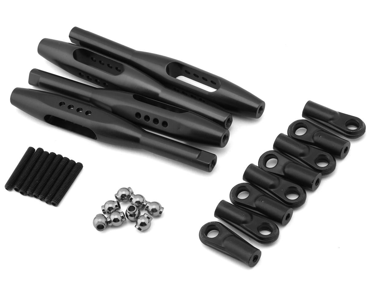 TLR144000 TLR Lower Shock Mount 4-Link Bar Set, 15inch, 4pcs, LMT, Tuned LMT Losi