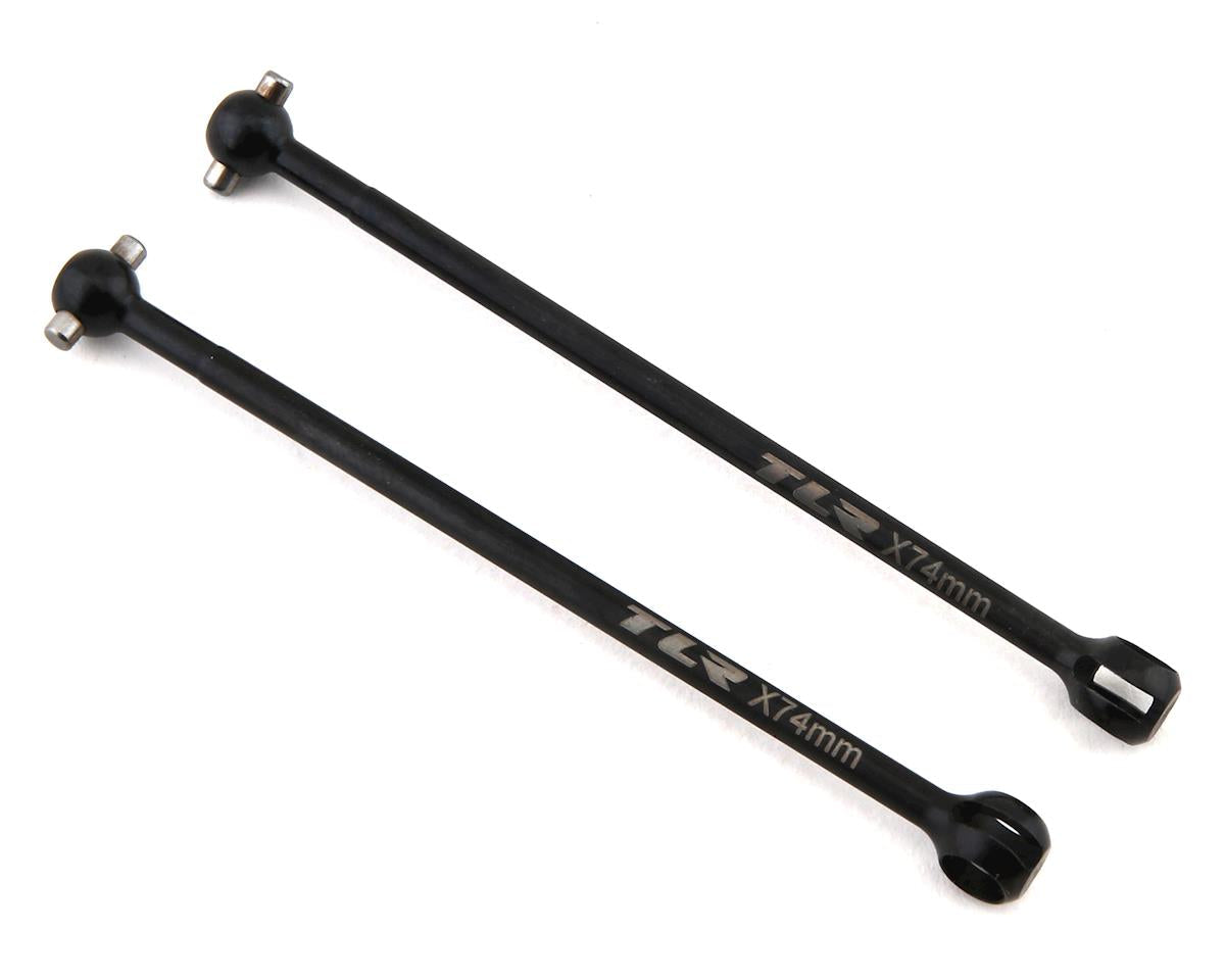 TLR232104 TLR CVA Driveshaft Bones, 74mm, 2pcs, 22X-4 Losi
