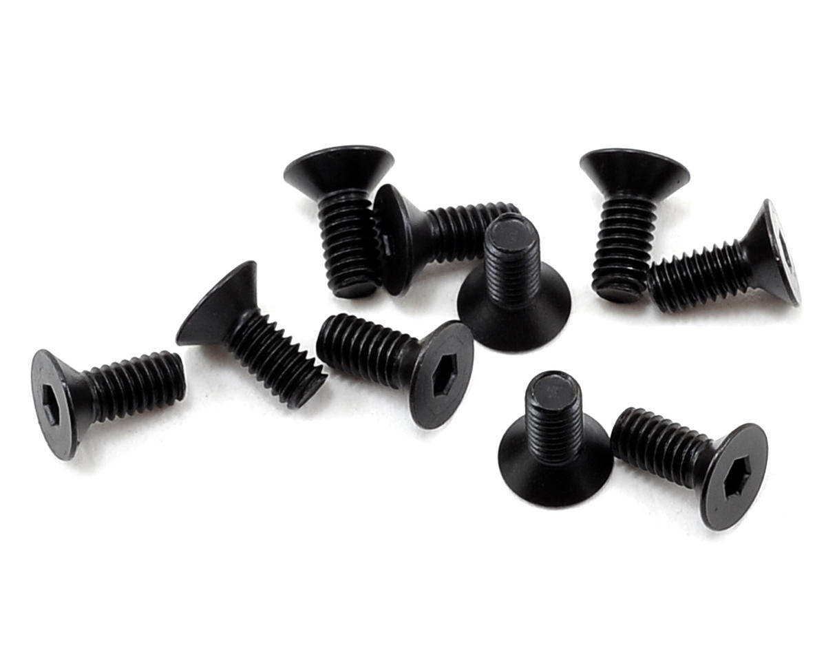 TLR235003 TLR Flat Head Screws, M2.5 x 6mm (10) Losi