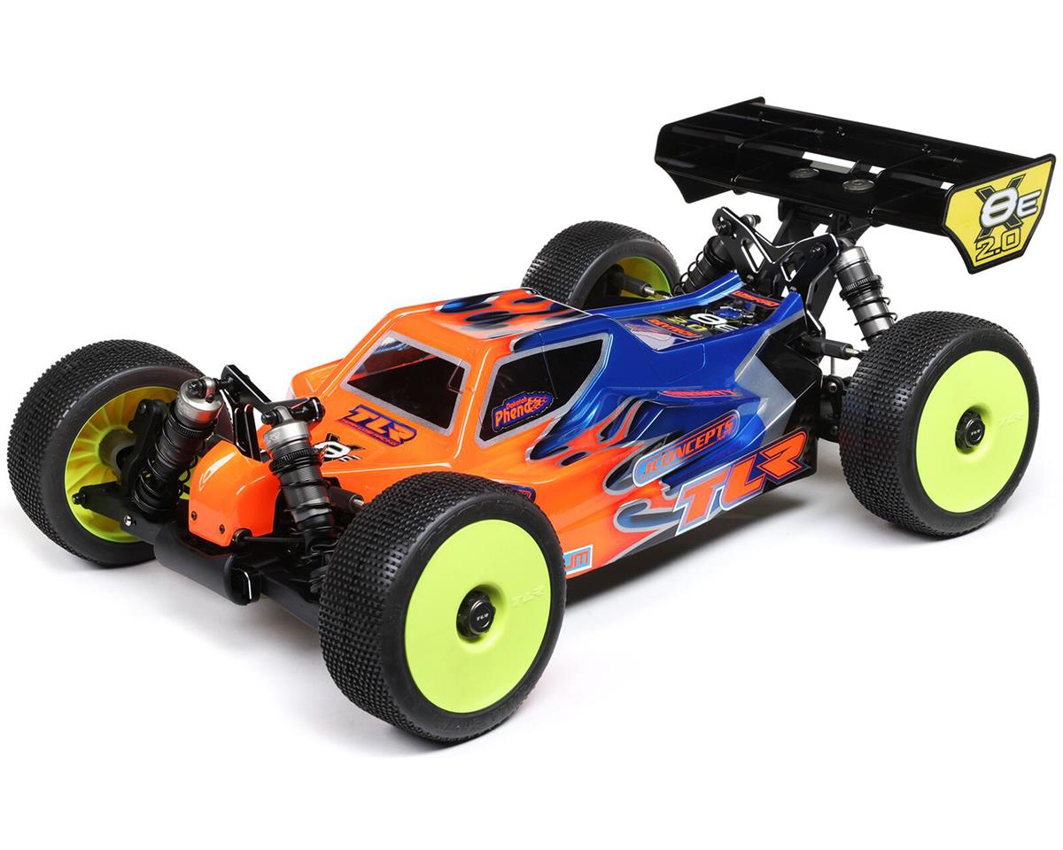 TLR240018 TLR Clear Body with Decals, 8X 2.0, 8XE 2.0 Losi