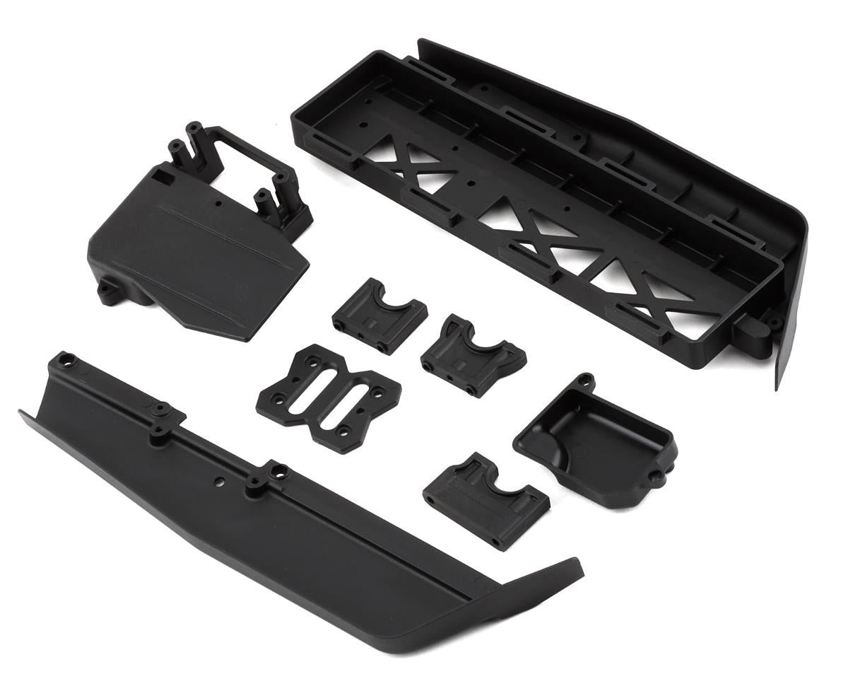 TLR241071 TLR Battery Tray, Center Diff and Servo Mount, 8XE 2.0 Losi