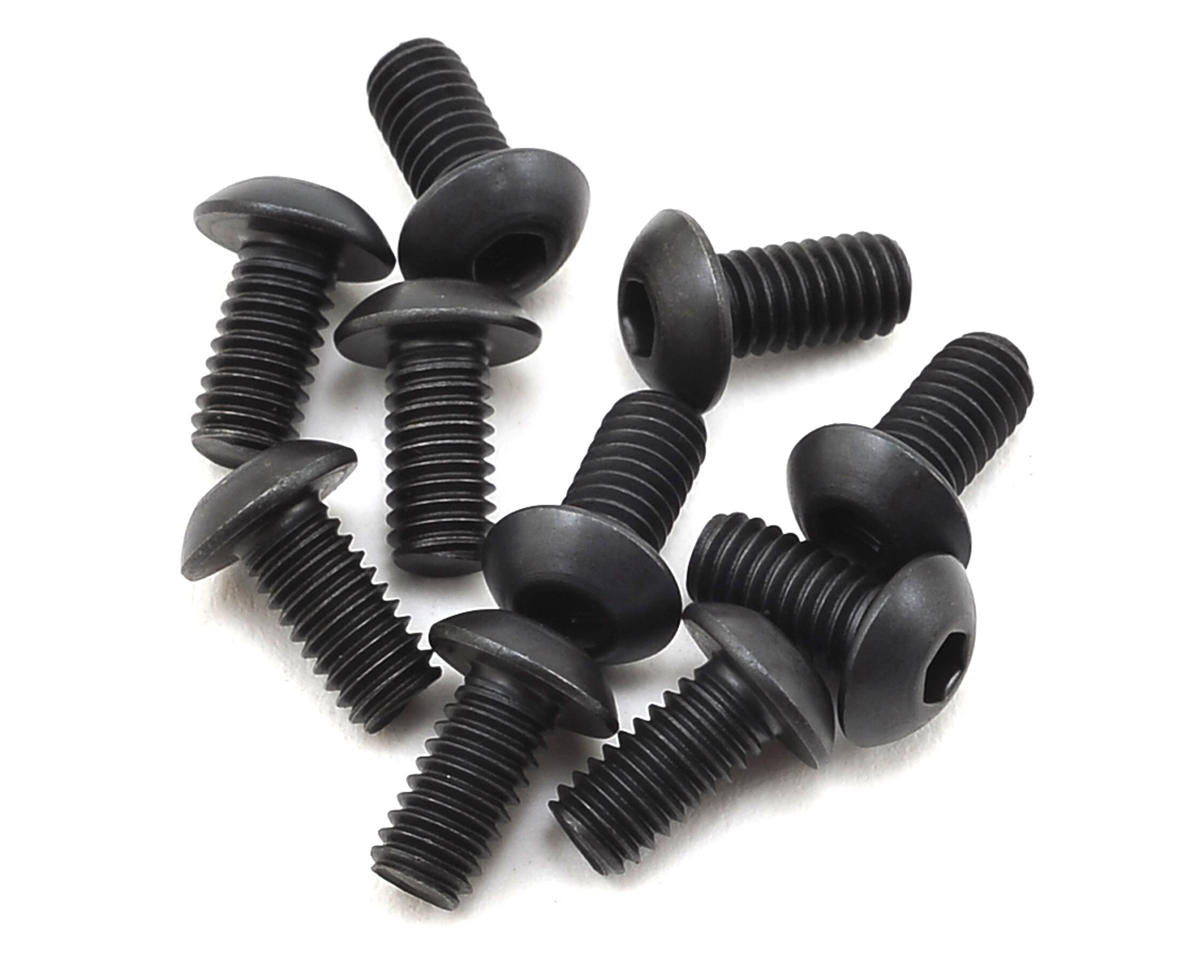 TLR255005 TLR Button Head Screws, M4x8mm (10) Losi