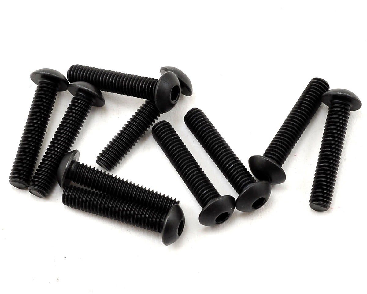 TLR255009 TLR Button Head Screws, M4x20mm (10) Losi