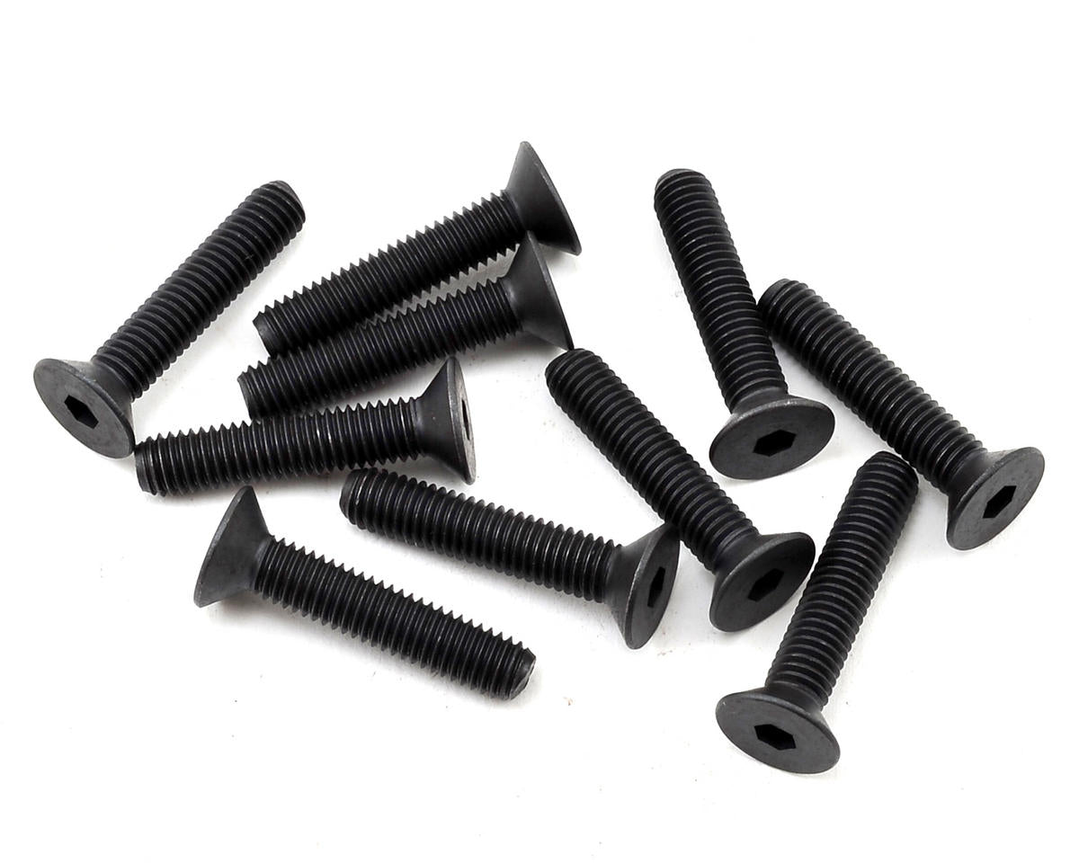 TLR255029 TLR Flat Head Screws, M5x25mm (10) Losi