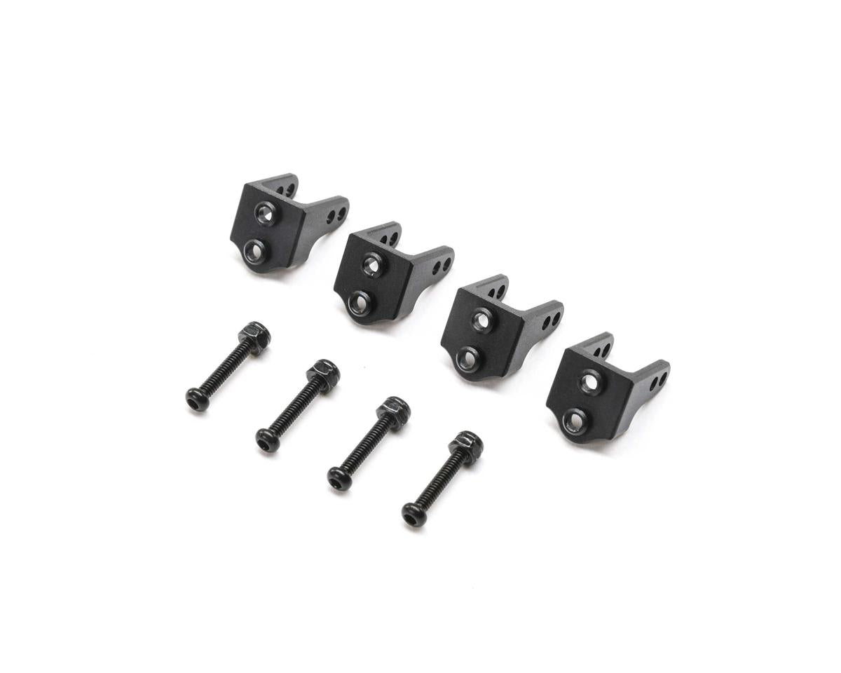 TLR314010 Losi Upper Shock Mount, Black Aluminium, 4pcs, Mini LMT Losi