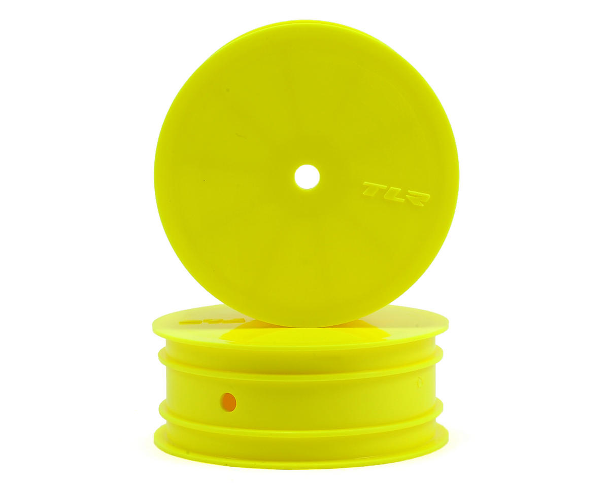 TLR43010 TLR Front Wheel, 12mm Hex, Yellow , 2pcs, 22 3.0 Losi