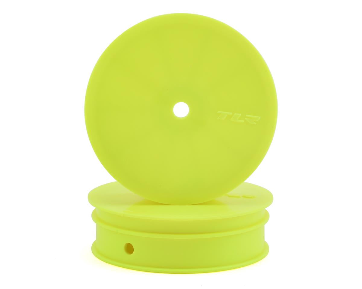 TLR43020 TLR Narrow Front Wheel, Stiffezel, Yellow (2), 22 Losi