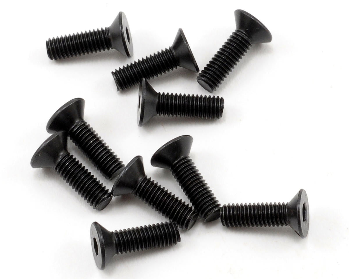 TLR5962 TLR Flathead Screws, M3 x 10mm, 10pcs Losi