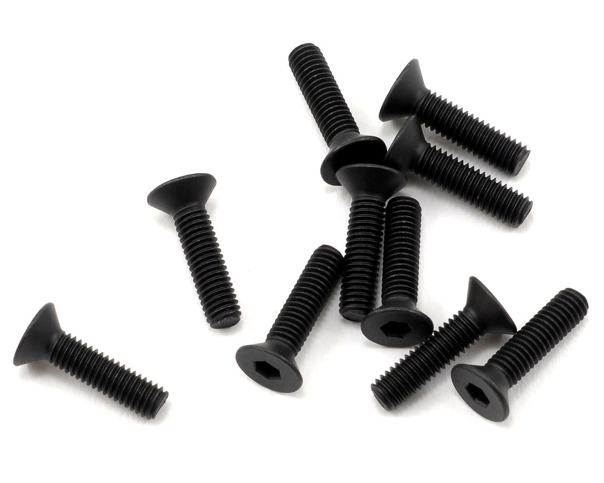TLR5963 TLR Flathead Screw, M3 x 12mm, 10pcs Losi