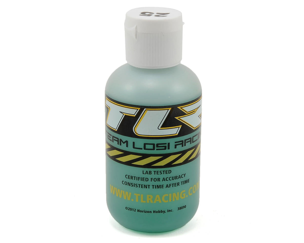 TLR74022 TLR Silicone Shock Oil, 25wt, 4oz Losi