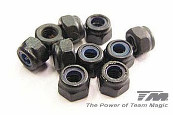TM111007ST 3mm Steel Locknut (10) Team Magic