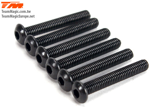 TM126320BU 3x20mm Steel Button Head Screw (6)_x005F Team Magic