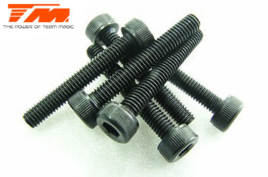 TM126320C 3x20mm Cap Screw (6) Team Magic