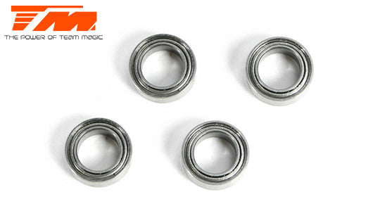 TM150407ST Ball Bearings metric 4x 7x2.5mm (4 pce) Team Magic